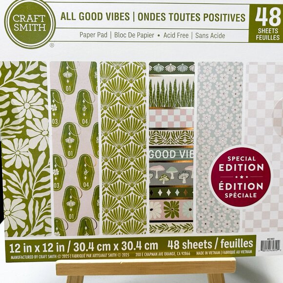Michaels Craft Smith All Good Vibes Scrapbook/Junk Journal Pad Thick Paper NEW - Picture 3 of 11